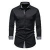 Plaid Patchwork Formal Shirts for Men