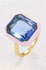 5-Piece Wholesale Glass Stone Contrast Ring