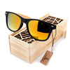 BOBO BIRD Men Summer Style Vintage Black Square Sunglasses